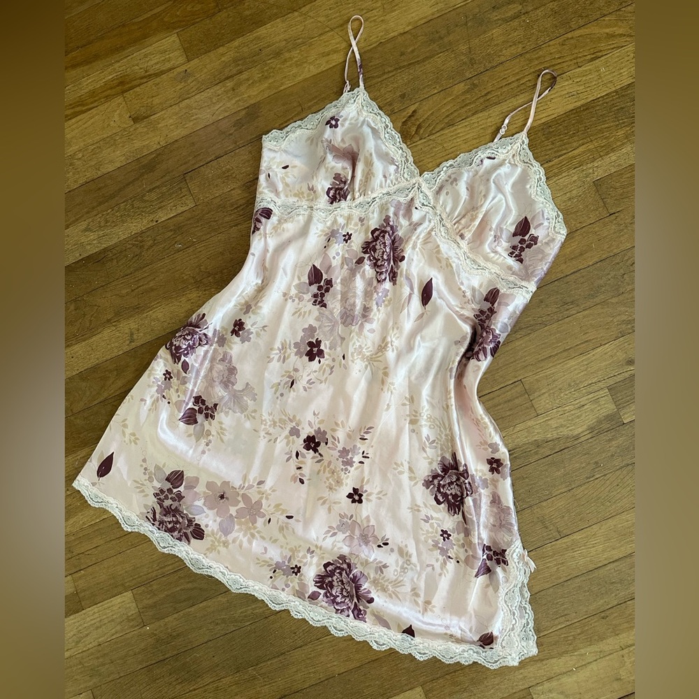 Vintage Pink Slip Dress